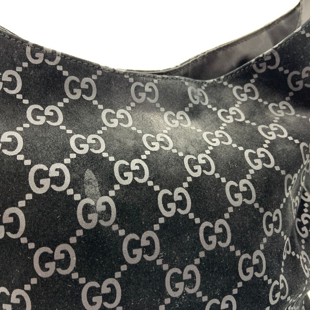 Gucci GG black suede hobo shoulder bag - Picture 3 of 9
